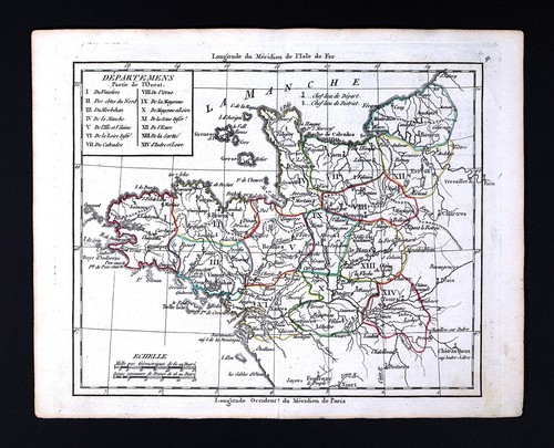 1799 delamarche map france - delamarche, ne