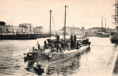Postcard french navy dunkirk - french,